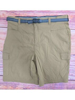 Orvis Mens Outdoor Cargo Shorts 40 Beige Nylon Blend